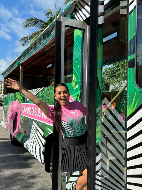 Flamingo Bus Miami Tour Miami Beach Wynwood Design District - Explore Miamis Vibrant Neighborhoods