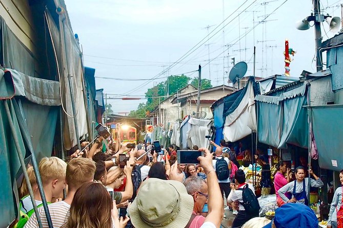 Floating and Railway Market With Waterfall Option: Private Tour - Maeklong Railway Market