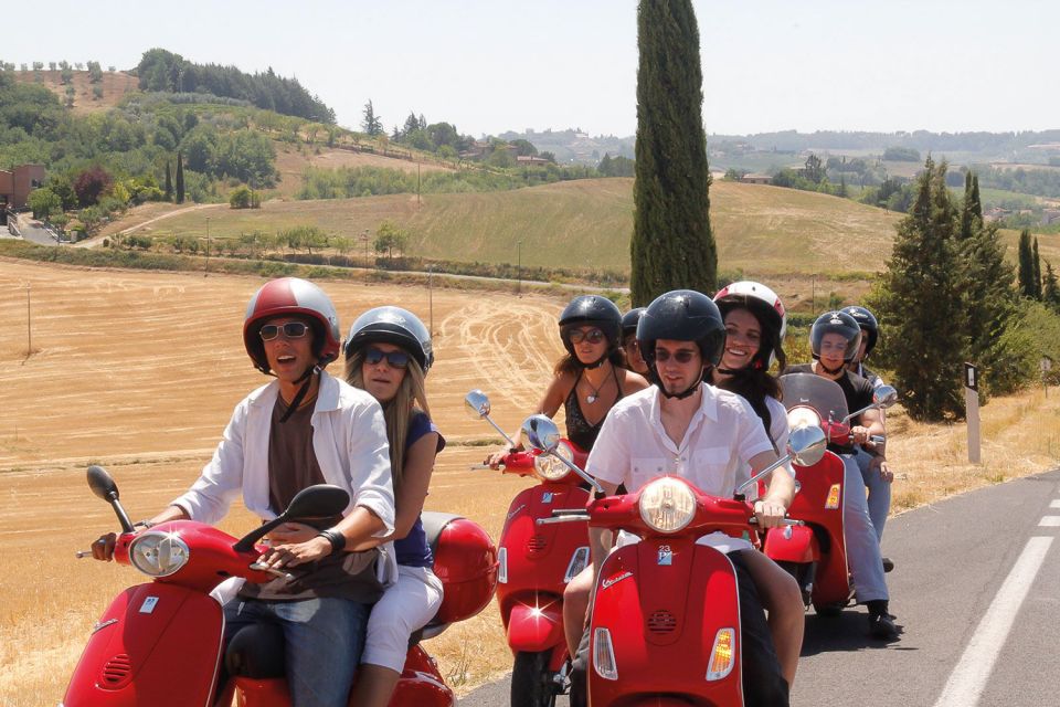 Florence/Badesse: Tuscany Group Vespa Tour With Wine Tasting - Scooter Rental and Gear