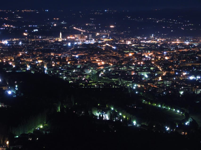 Florence: Panoramic By Night Tour With Dinner by Van - Key Points
