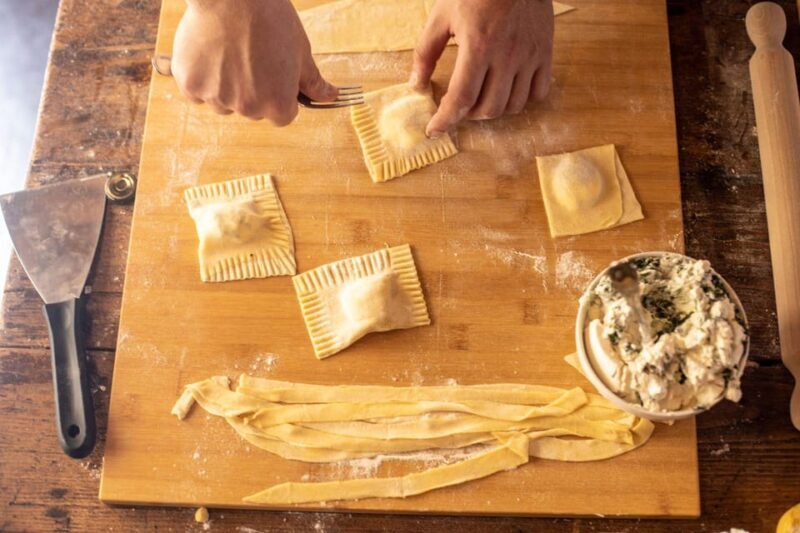 Florence: Pasta & Tiramisu Class With Market Shopping Option - Cooking Process Breakdown
