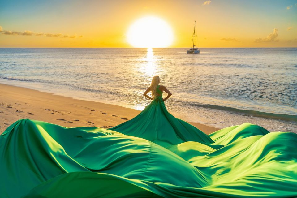 Flying Dress Barbados Photoshoot Experience - Preparing for the Shoot