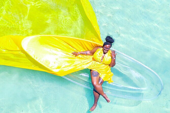 Flying Dress Clear Kayak/Boat Drone Photo Shoot in Montego Bay - The Practical Side: Value and Booking