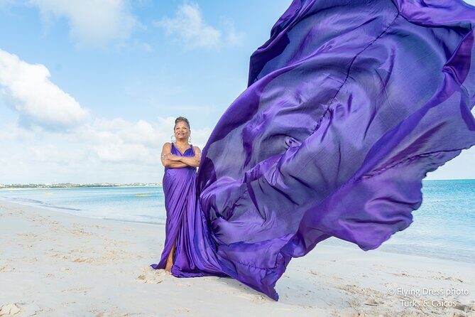 Flying Dress Photo in Turks and Caicos island - What to Expect: A Step-by-Step Breakdown