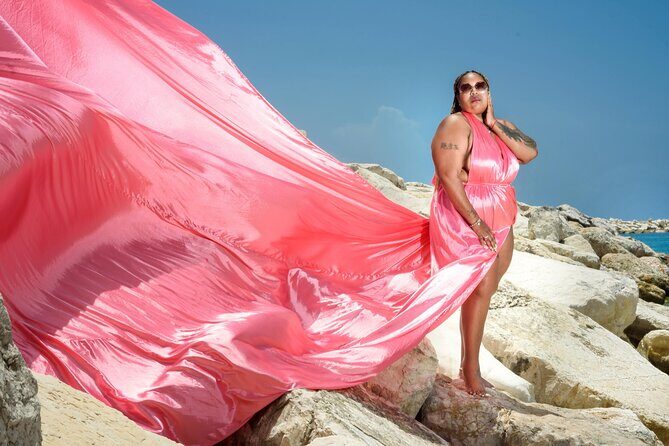 Flying Dress Photoshoot at Doctors Cave Beach Montego Bay Jamaica - The Reviews Speak for Themselves