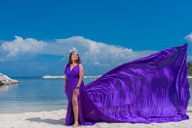 Flying Dress Photoshoot at Doctors Cave Beach Montego Bay Jamaica - FAQ