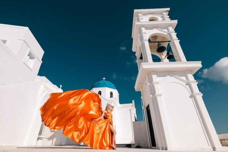 Flying dress Photoshoot in Santorini with Hotel Pickup - Authentic Experiences and User Feedback