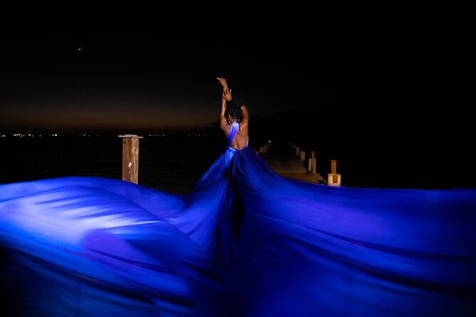 Flying Dress Photoshoot in the Turks and Caicos - Timeliness of Photo Delivery