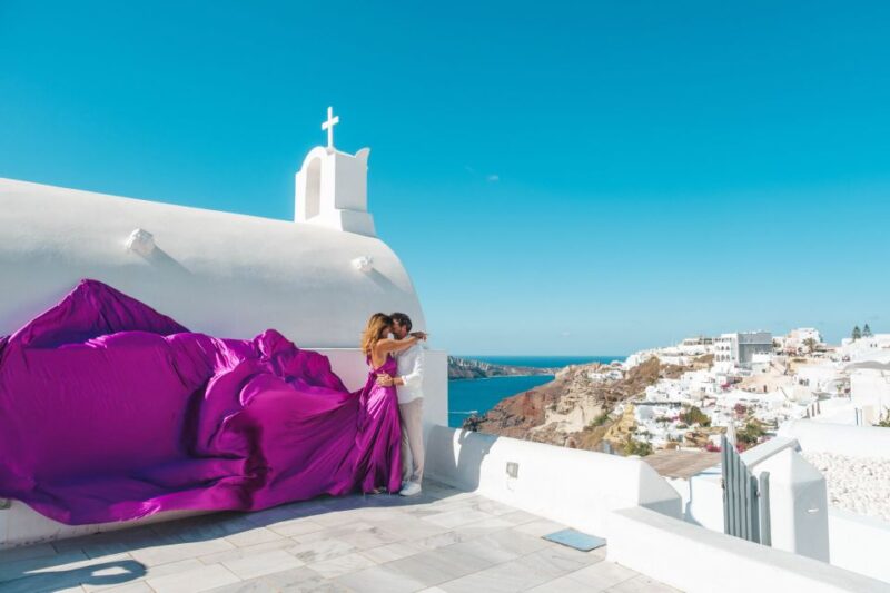 Flying Dress Santorini Photoshoot - Logistics and Accessibility
