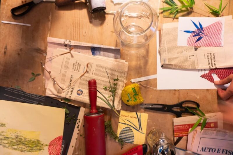 Foligno: creative craft printing workshop on SELF with tasting - Introduction