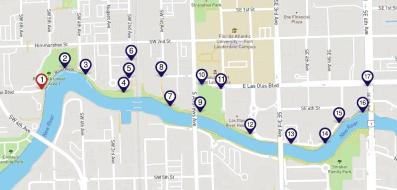 Fort Lauderdale: Audio Walking Tour of Las Olas Riverwalk - Strolling Along Las Olas Boulevard