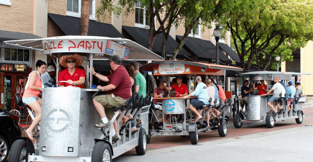 Fort Lauderdale: Guided Happy Hour Bar Crawl by Beer Bike - Key Points