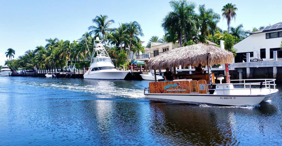 Fort Lauderdale: Private Tiki Boat Tour up to 6 People - Booking Information