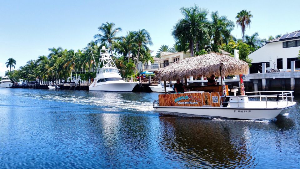 Fort Lauderdale: Private Tiki Boat Tour up to 6 People - Tour Experience