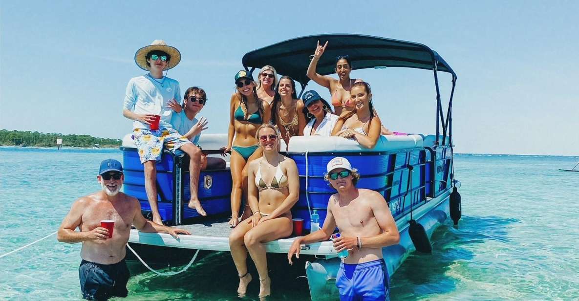 Fort Walton: Full Day Pontoon Boat Rental to Crab Island - Key Points