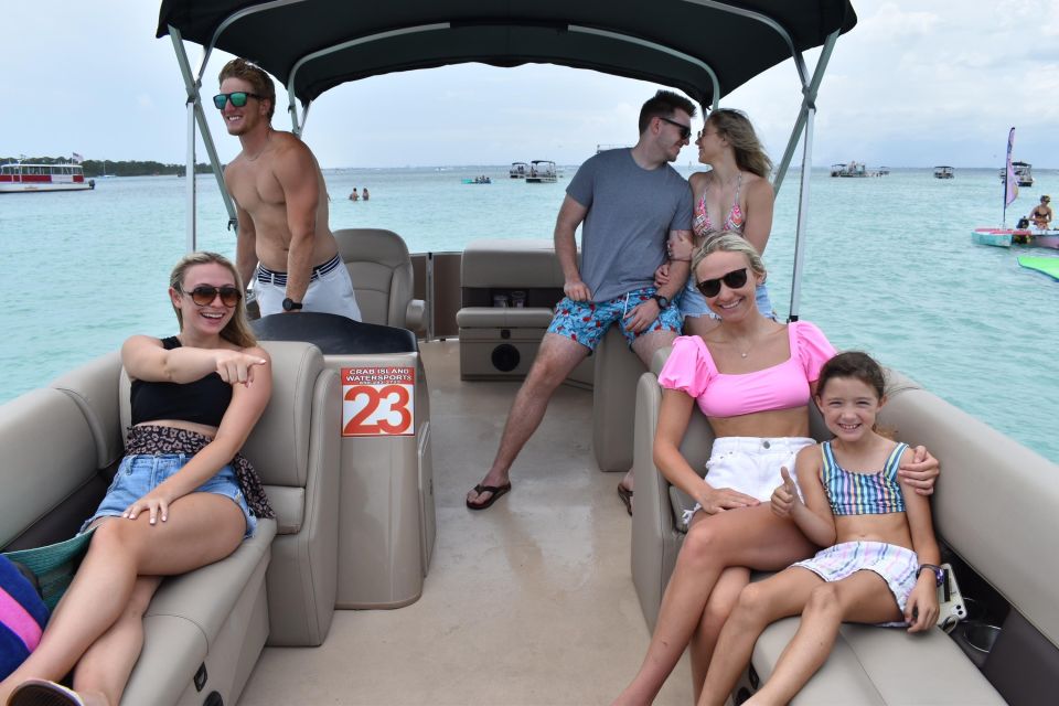 Fort Walton: Half Day Pontoon Boat Rental to Crab Island - Description