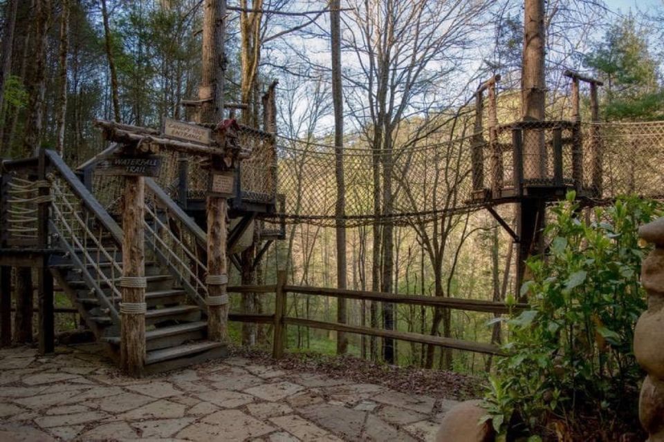 Foxfire Mountain: Hiking & Swinging Bridge Family Adventure - Cross the Swinging Bridge to Prosperity