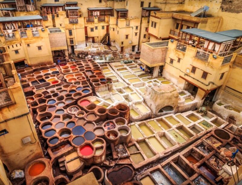 Free Ticket Entry to Fes Leather Tannery - Inside the Leather Tannery