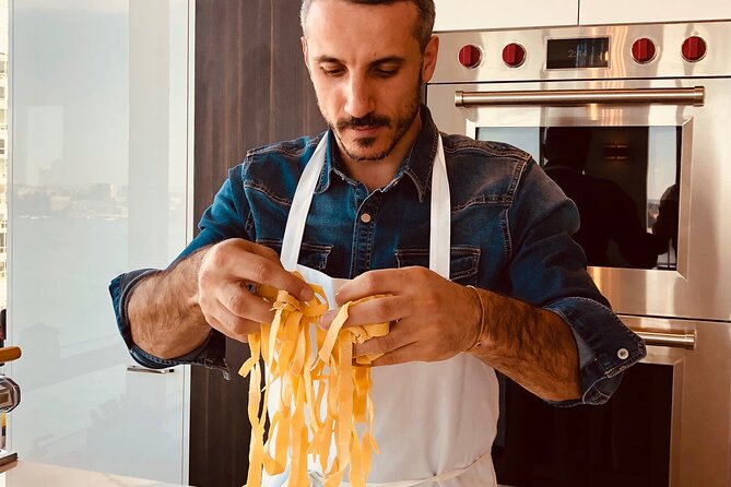 Fresh Pasta and Sauce Making Class in New York - Rooftop Dining Experience