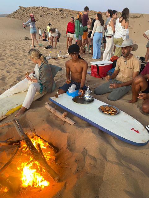 From Agadir Sand Surfing Adventure, Moroccan Tea & Bonfire - Sandboarding Experience