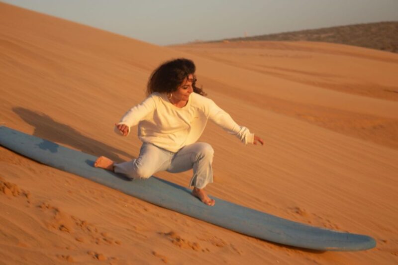 From Agadir Sand Surfing Adventure, Moroccan Tea & Bonfire - Sunset Viewing