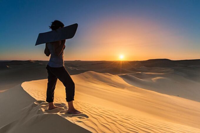 From Agadir/Taghazout: Group Desert Sandboarding Adventure - Panoramic Desert Landscapes