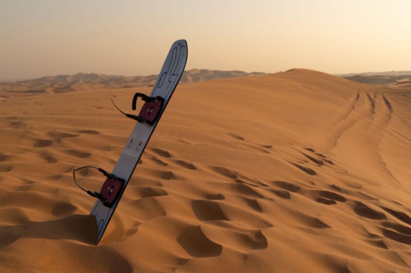 From Agadir/Tamraght/Taghazout: Sandoarding in Sand Dunes - Village, Plantation, and Surf Spot Passage