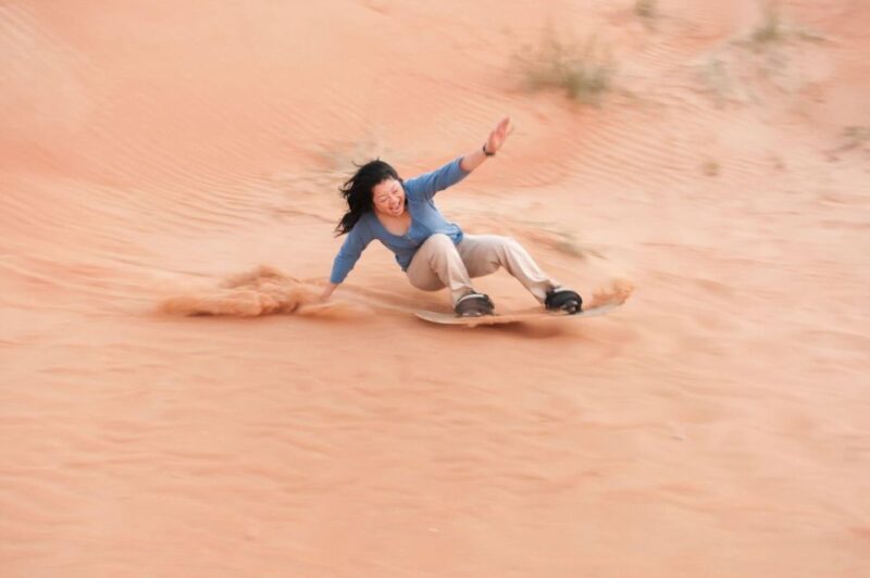 From Agadir/Tamraght/Taghazout: Sandoarding in Sand Dunes - Captivating Sunset Views and Colors