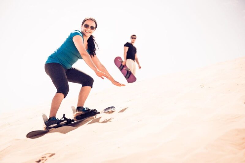 From Agadir/Tamraght/Taghazout: Sandoarding in Sand Dunes - Learning the Art of Sandboarding