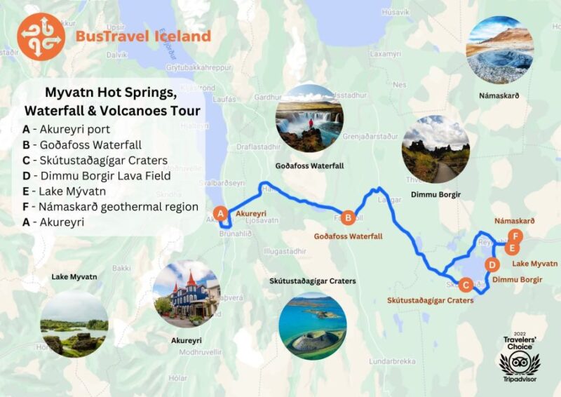 From Akureyri: Myvatn Lake, Craters, & Waterfall Tour - Meeting Points