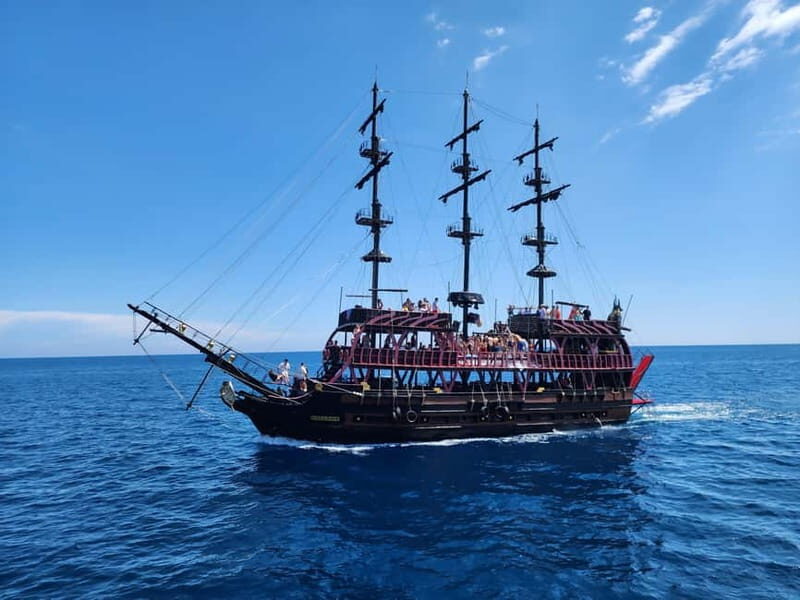 From Antalya: Kemer Pirate Party Boat Trip w/Lunch & Pickup - Key Points