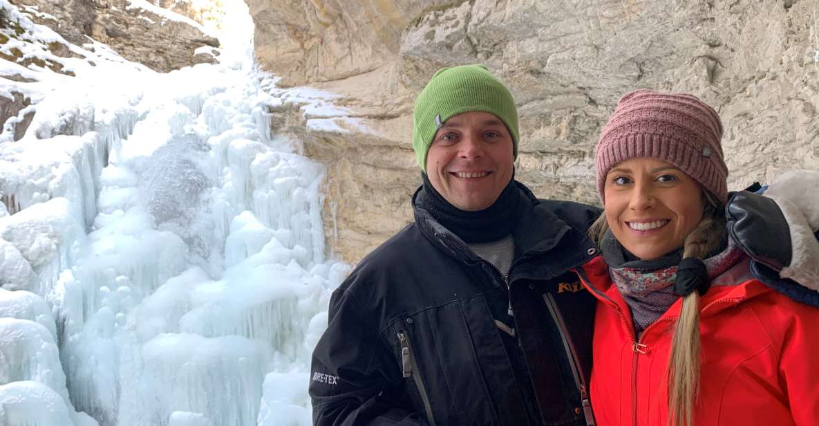 From Banff: Johnston Canyon Guided Icewalk - Cathedral of Ice at Upper Falls