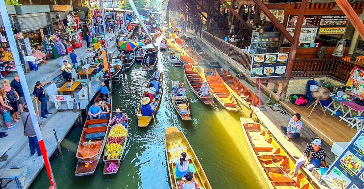 From Bangkok: Damnoen Saduak & Train Market Tour in English - Damnoen Saduak Floating Market