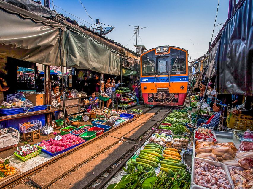 From Bangkok: Damnoen Saduak & Train Market Tour in English - Maeklong Railway Market