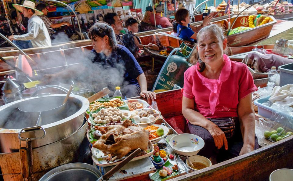 From Bangkok: Damnoen Saduak & Train Market Tour in English - Transportation and Pickup