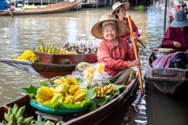 From Bangkok: Railway & Damnoen Saduak Floating Market Tour - Mae Klong Railway Market