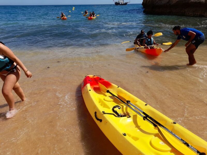 From Benagil: Benagil Caves Kayak Tour - Duration and Group Size