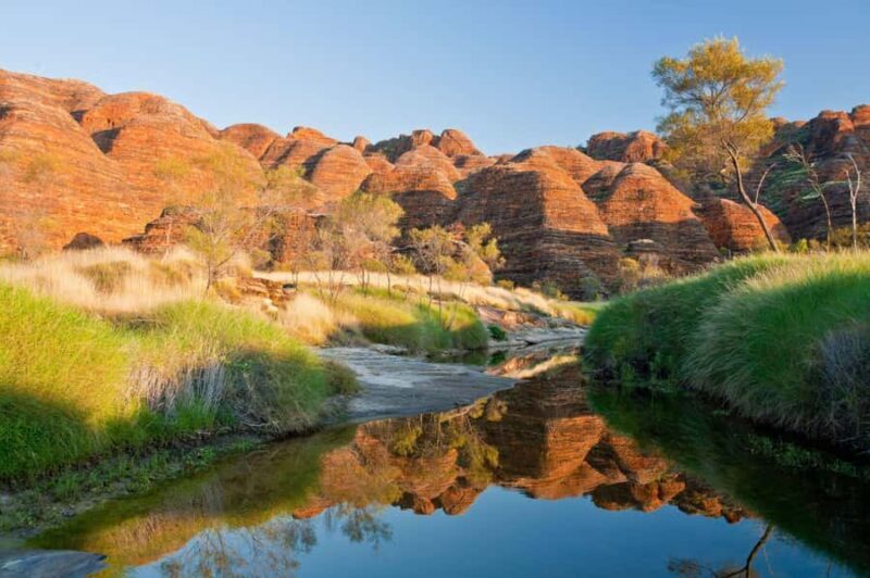 From Broome: Bungle Bungle Explorer Scenic Flight - Landing at Bellburn Airstrip and the Guided Walk