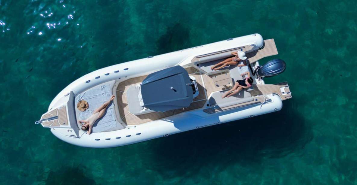 From Cagliari: Inflatable Boat Rental With Skipper - Inclusions