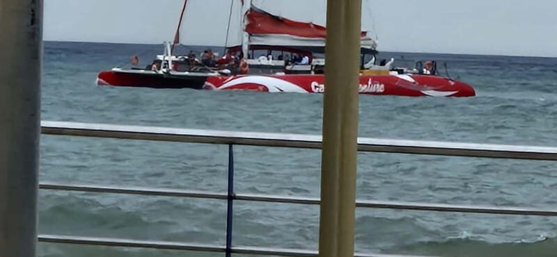 From Cambrils: catamaran 2h with drinks/bed balinese, swim. - A Relaxing 2-Hour Catamaran Experience in Cambrils