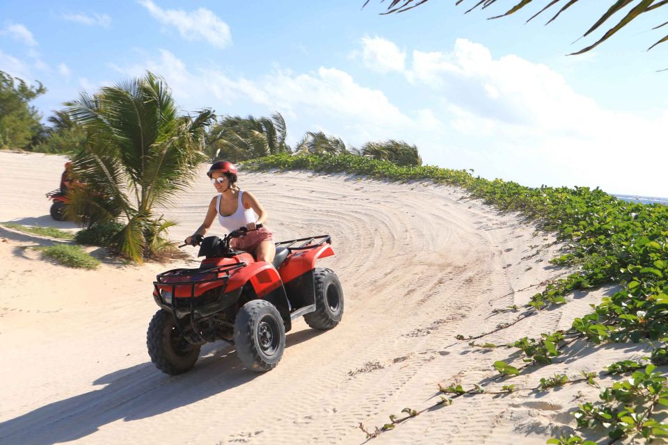 From Cancun: ATV Jungle Trail Adventure and Beach Club - ATV Ride and Guided Tour