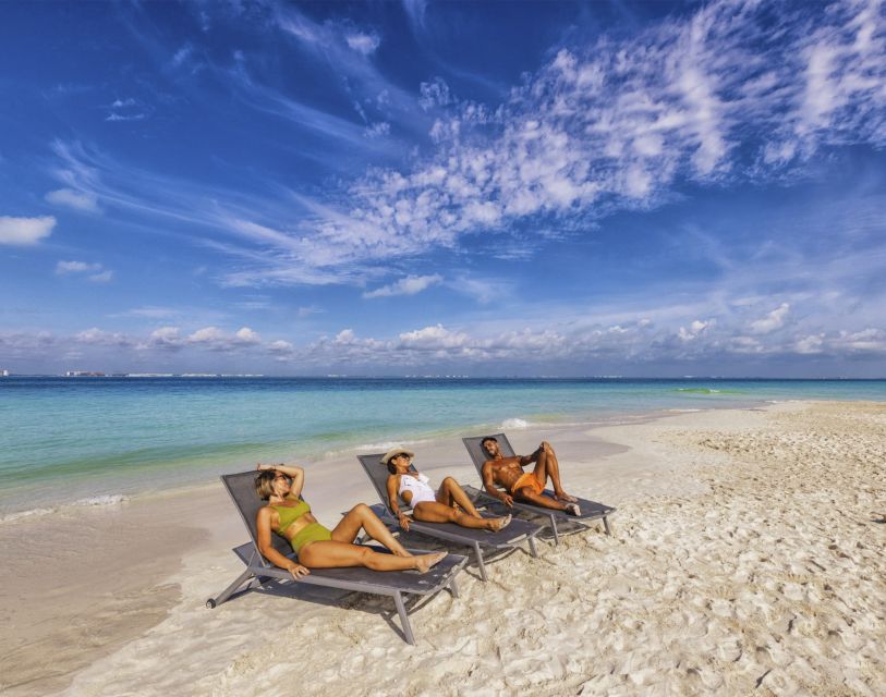 From Cancun: Catamaran to Isla Mujeres, Snorkel & Beach Club - Catamaran Cruise to Coral Reef