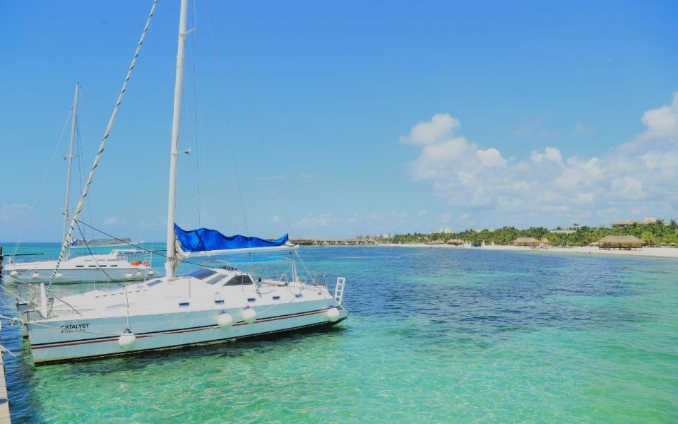 From Cancun/Playa Del Carmen: Maroma Beach Nude Day Cruise - Snorkeling the Mayan Reef