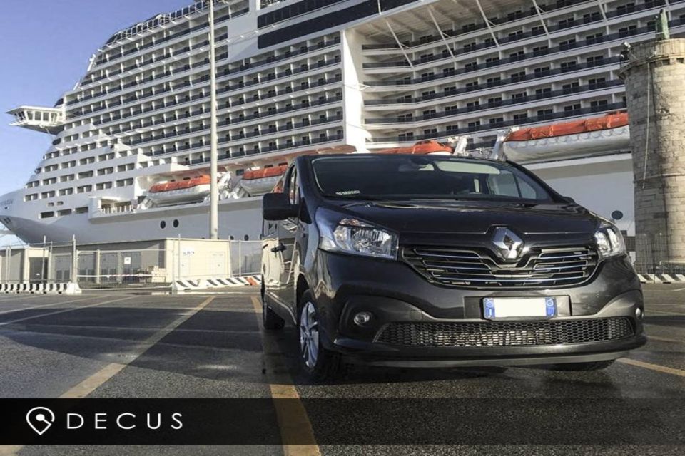 From Civitavecchia Port: Private 1-Way Transfer to Fiumicino - Onboard Wi-Fi Connectivity