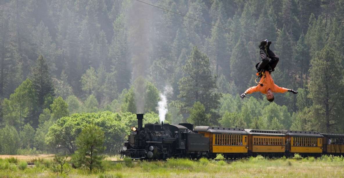 From Durango: Narrow Gauge Railroad & Ziplining With Dining - Inclusions