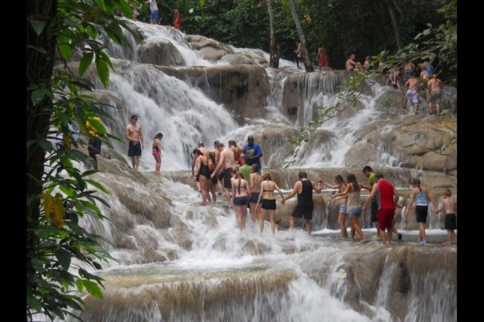 From Falmouth: Green Grotto Caves and Dunns River Falls - Key Points