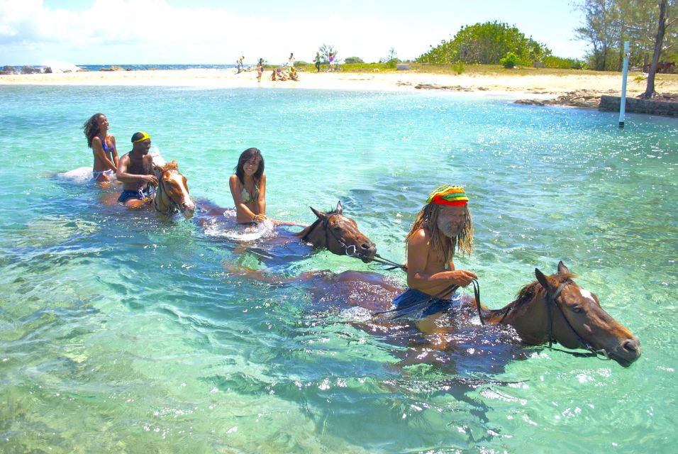 From Falmouth: Irie Blue Hole, Horseback Ride, and Swim Tour - Key Points