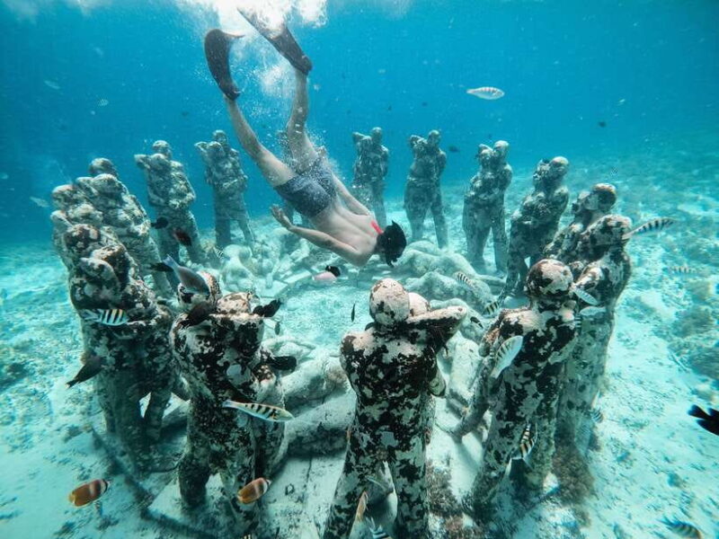 From Gili Meno: Private Snorkeling with Turtle & Statue - Key Points