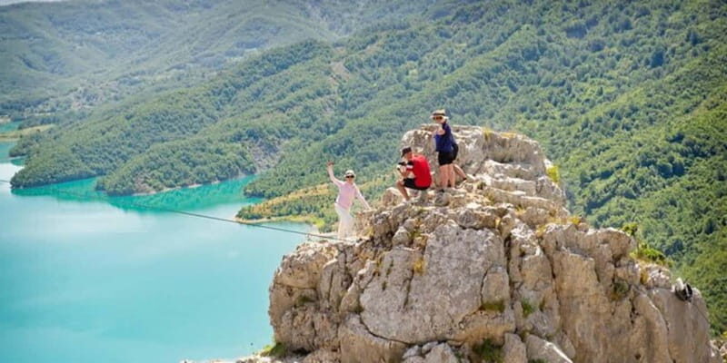 From Golem/Durres: Bovilla lake bus service,guide day trip - Key Points  