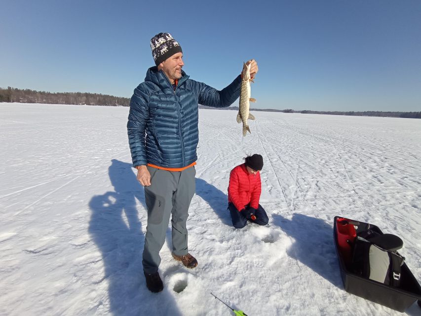 From Helsinki: Bodom Lake Ice Fishing with Food & Drinks - Transportation and Group Size